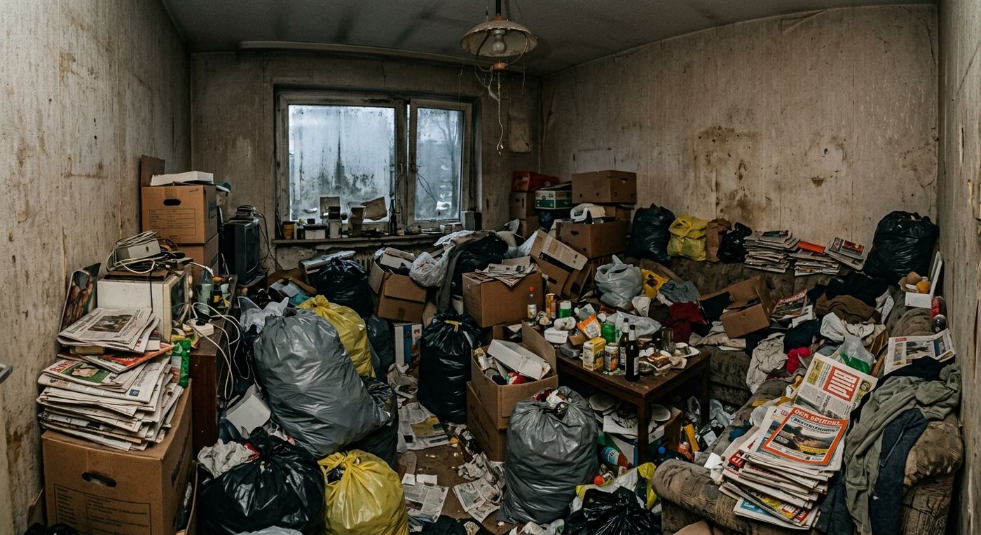 Vorher: Messie-Wohnung — entrümpelt & renoviert