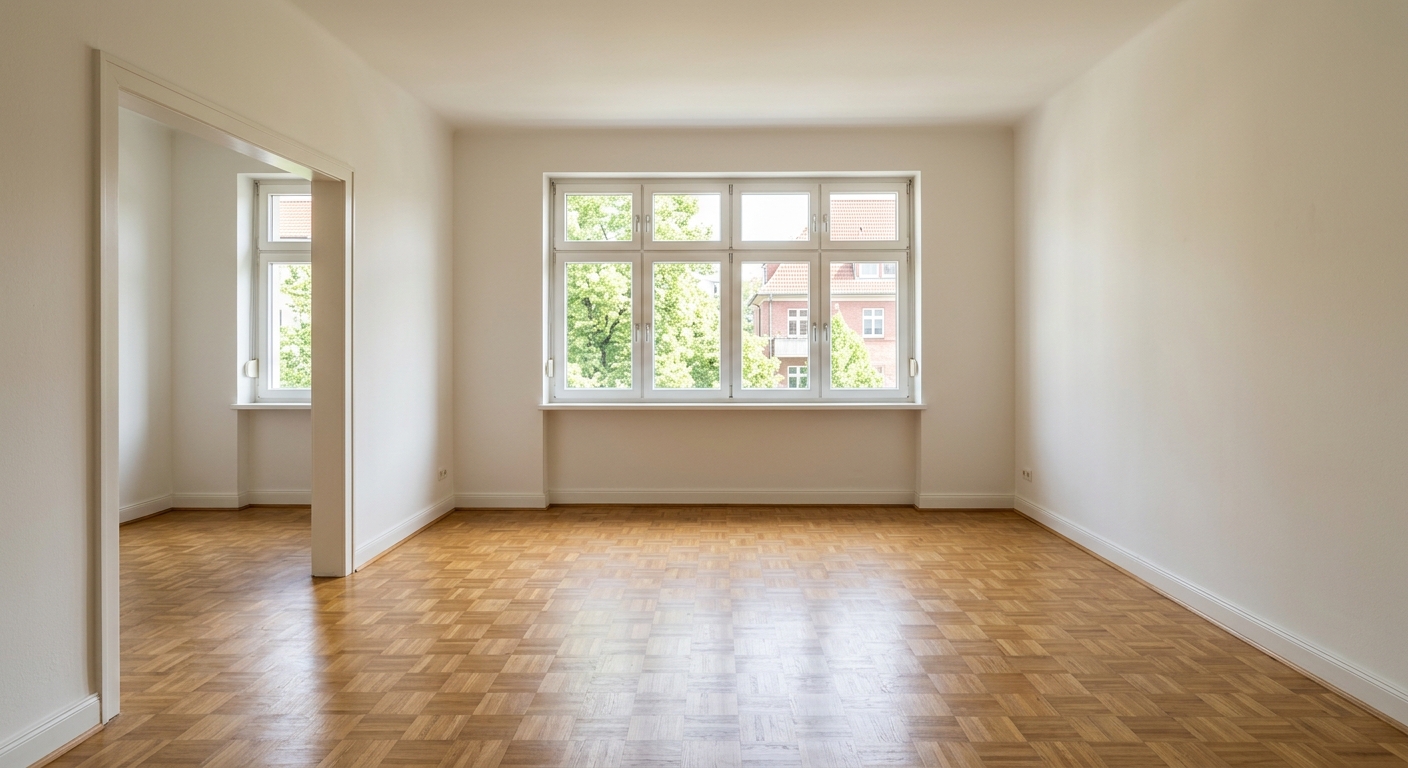 Nachher: Wohnungsentrümpelung — besenrein
